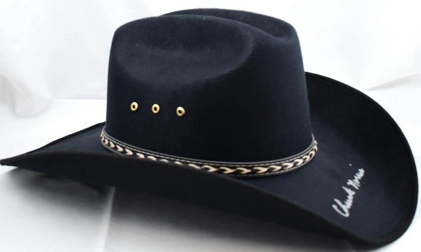 Chuck Norris Autographed Black Cowboy Hat - JSA W *Silver - 3