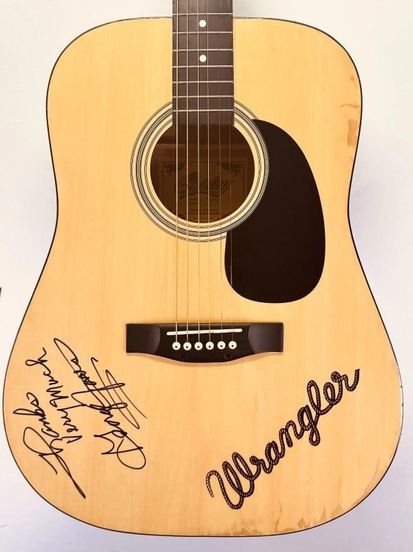 GEORGE JONES Signed Acoustic Copley Guitar Autograph JSA LOA Country - 2