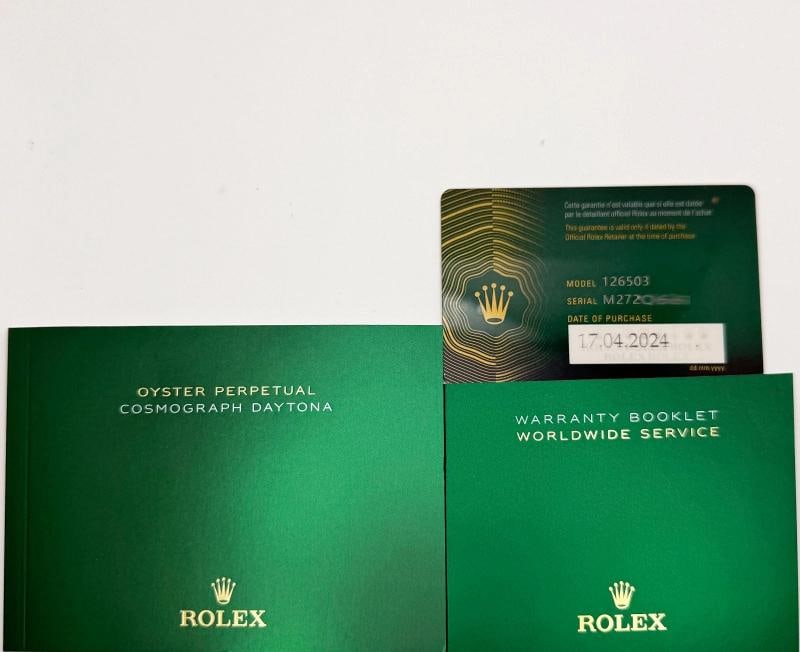 2024 Rolex Daytona 126503 Black Dial 18K Yellow Gold Stainless Steel Box Paper - 5