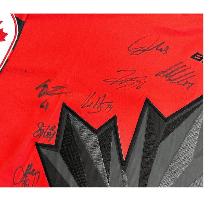 2026 Team Canada Olympics Signed Jersey JSA McDavid Crosby McKinnon Celebrini - 3