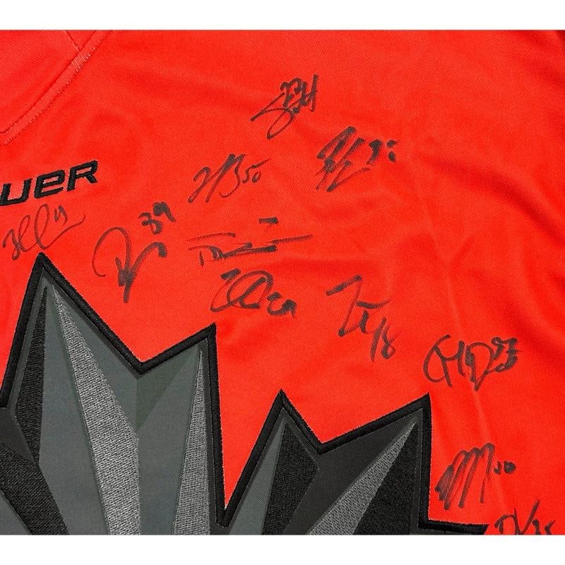 2026 Team Canada Olympics Signed Jersey JSA McDavid Crosby McKinnon Celebrini - 4