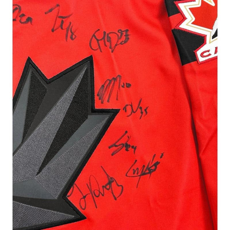 2026 Team Canada Olympics Signed Jersey JSA McDavid Crosby McKinnon Celebrini - 5