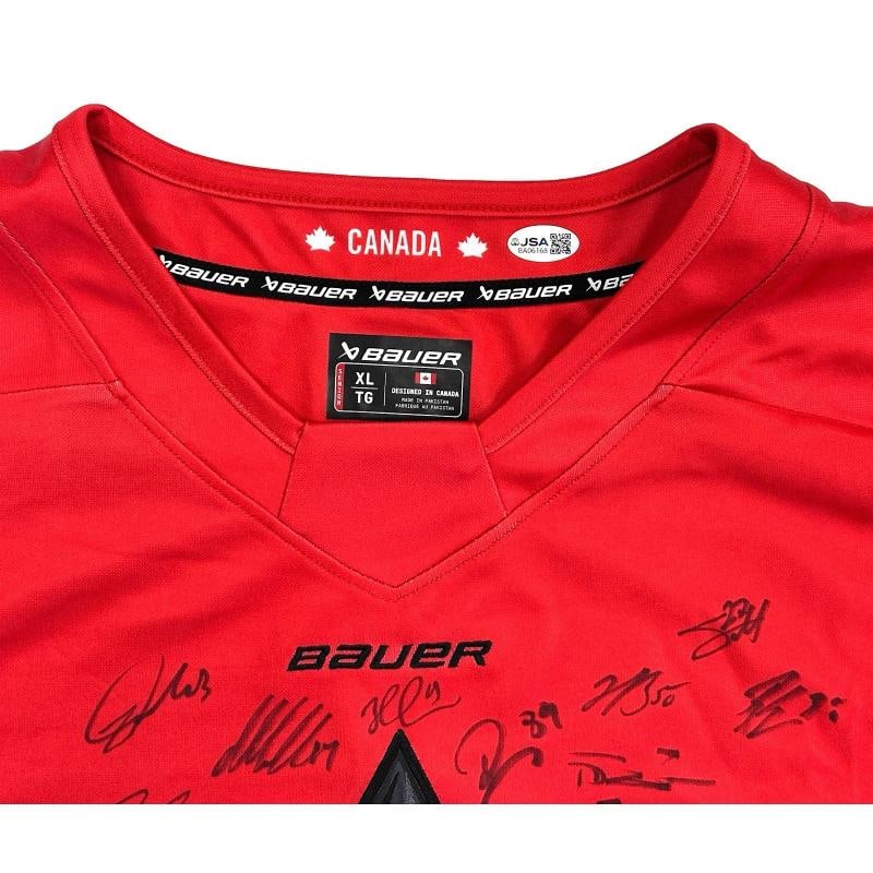 2026 Team Canada Olympics Signed Jersey JSA McDavid Crosby McKinnon Celebrini - 6