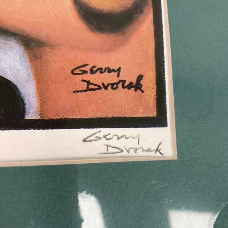 Mickey Mantle Signed 1952 Topps Gerry Dvorak 11x17 Print Photo JSA COA - 5