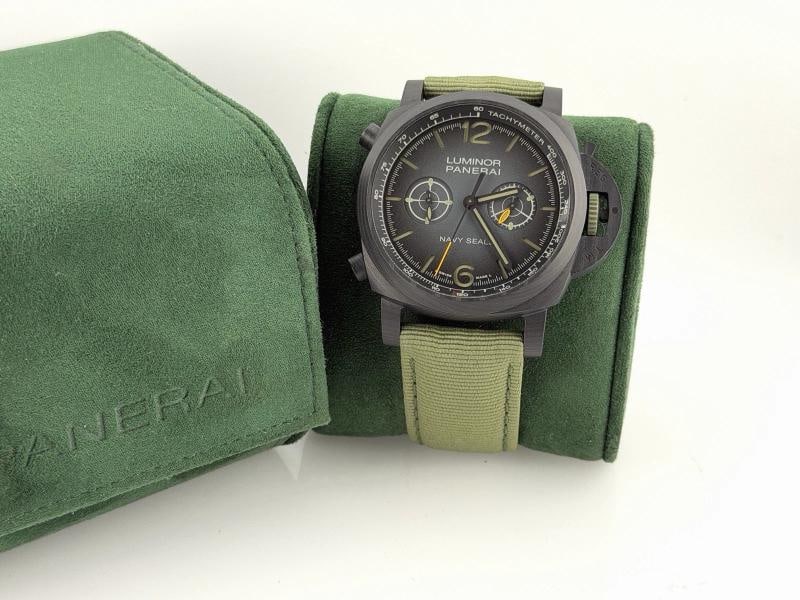 Panerai Luminor Chrono Navy Seals Carbotech PAM01419 PAM 1419 Travel Box (1 of 11)