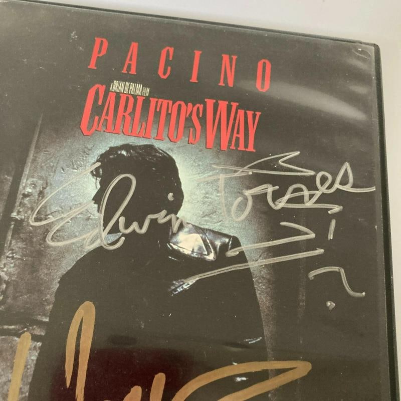 Carlito's Way Cast Signed DVD Movie Leguizamo Mortensen Salazar Torres JSA COA - 3