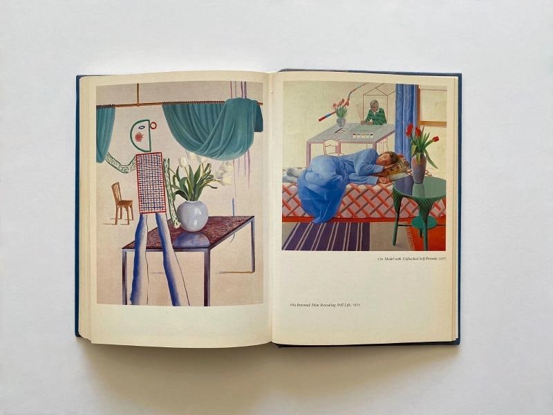 DAVID HOCKNEY RARE 1981 1ST EDTN COLLECTOR'S LITHO PRINT HARDCOVER POP ART BOOK - 14