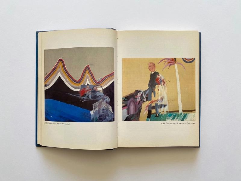 DAVID HOCKNEY RARE 1981 1ST EDTN COLLECTOR'S LITHO PRINT HARDCOVER POP ART BOOK - 3