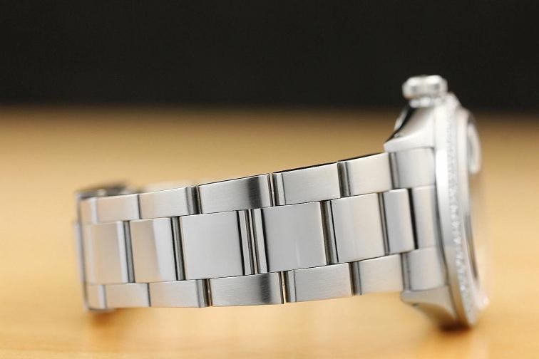 MENS ROLEX DATEJUST BLUE DIAL 18K WHITE GOLD STAINLESS STEEL DIAMOND WATCH - 7