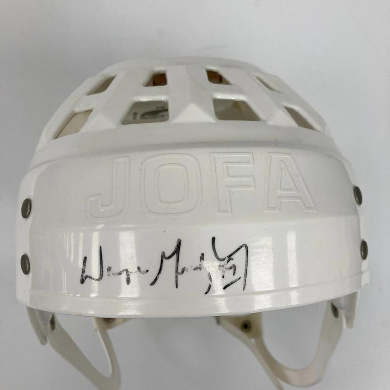 Wayne Gretzky Signed NHL Jofa Hockey Helmet JSA COA - 4