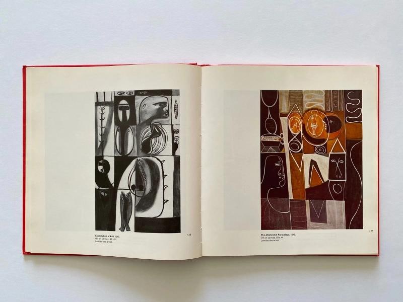 ADOLPH GOTTLIEB RARE 1968 1ST ED MCM LITHOGRAPH PRINT HARDCOVER EXHIBITION BOOK - 4