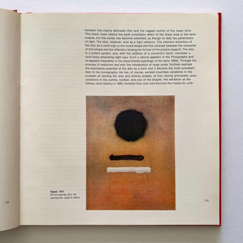 ADOLPH GOTTLIEB RARE 1968 1ST ED MCM LITHOGRAPH PRINT HARDCOVER EXHIBITION BOOK - 5