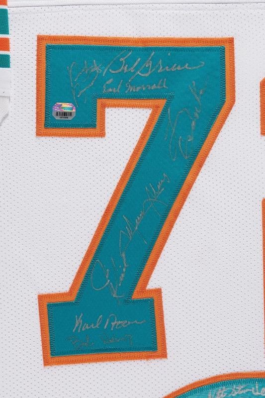 1972 Miami Dolphins Super Bowl Champs Perfect Season Team Signed Jersey Beckett - 2
