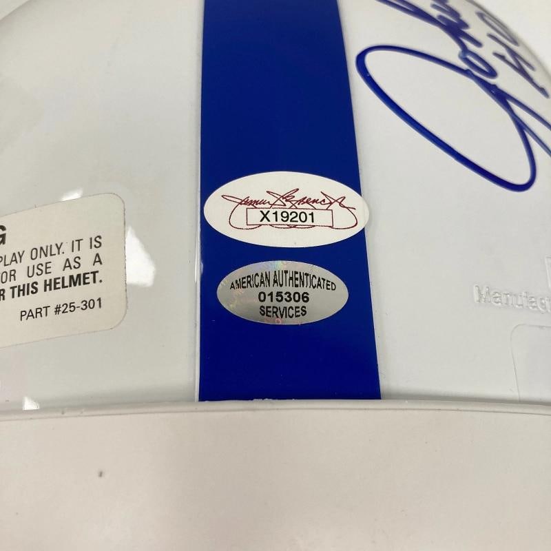 Johnny Unitas Colts Legends Signed Full Size Authentic Riddell Helmet JSA COA - 10