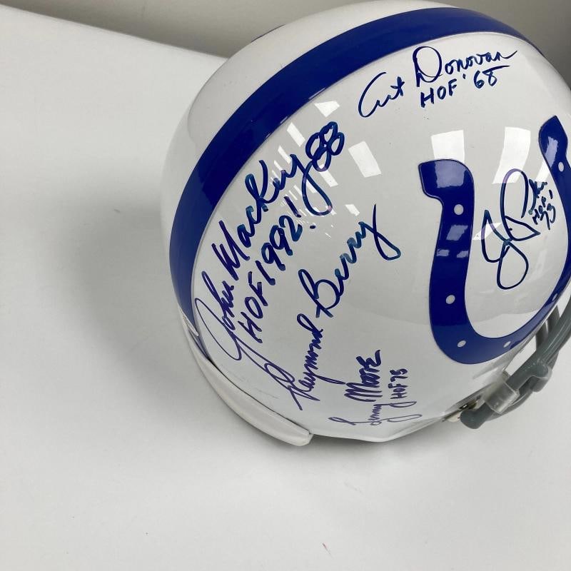 Johnny Unitas Colts Legends Signed Full Size Authentic Riddell Helmet JSA COA - 4