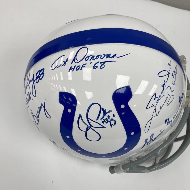 Johnny Unitas Colts Legends Signed Full Size Authentic Riddell Helmet JSA COA - 5