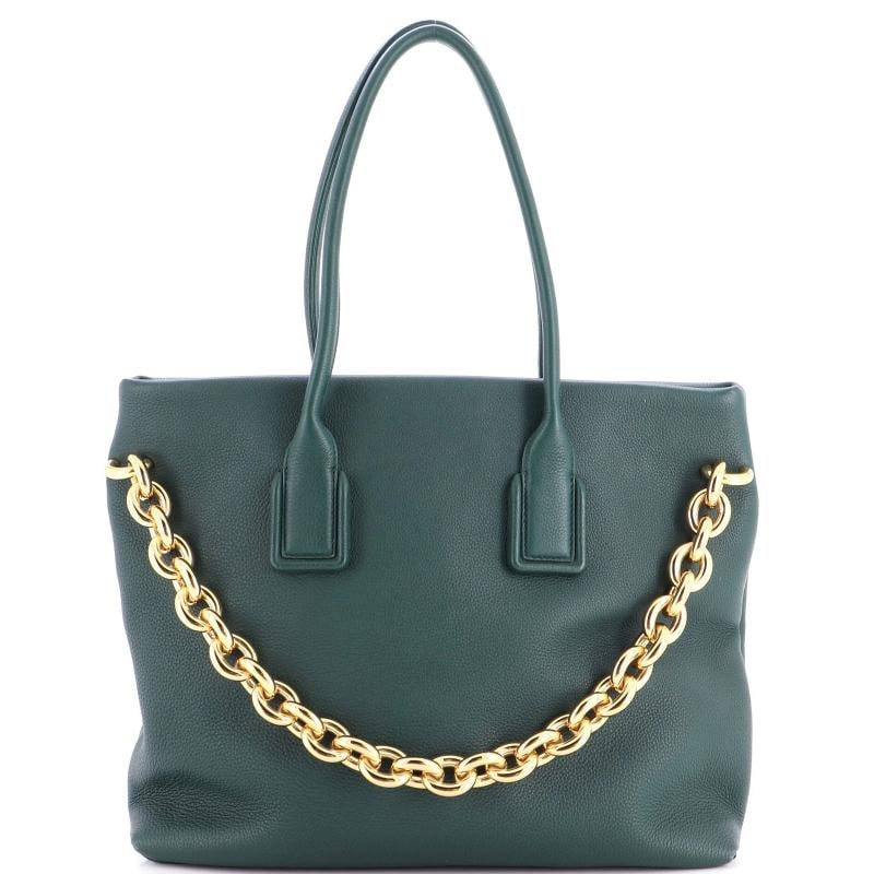 Bottega Veneta Saint Germain Chain Tote Leather Medium: Condition: Pre-owned - Good,Brand: Bottega Veneta,Exterior Material: Leather,Style: Totes,Exterior Color: Green,Department: Women,Size: Medium