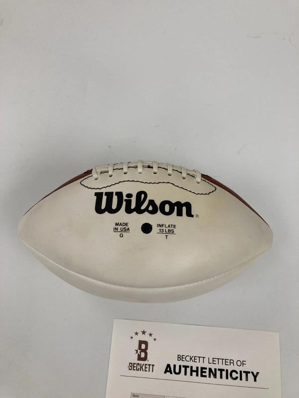 Ray Nitschke Dick Butkus Mike Ditka HOF Multi Signed Football Beckett COA - 4