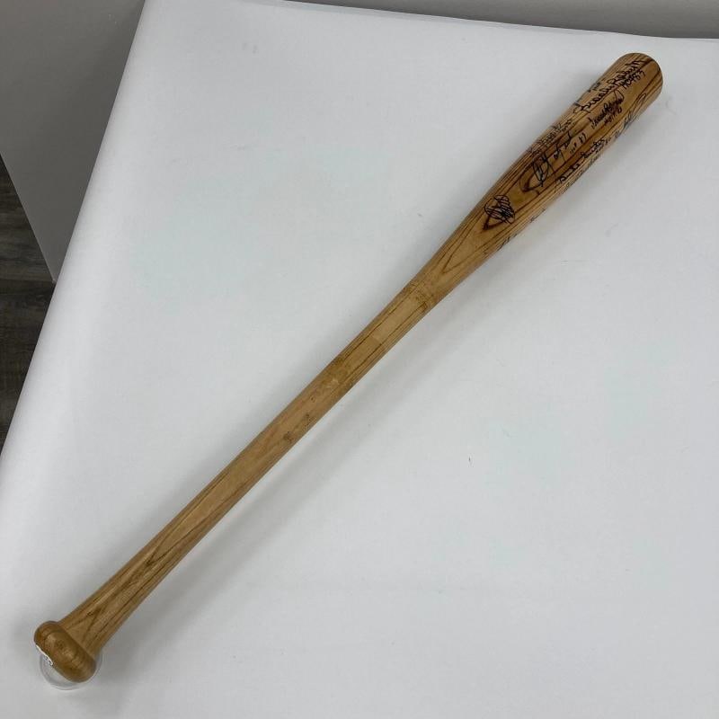 Beautiful Hall Of Fame Multi Signed Baseball Bat Kirby Puckett JSA COA - 3