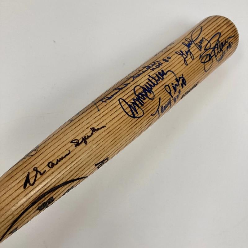 Beautiful Hall Of Fame Multi Signed Baseball Bat Kirby Puckett JSA COA - 4