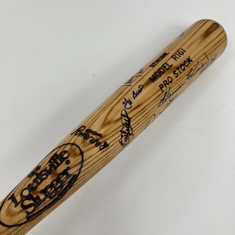 Beautiful Hall Of Fame Multi Signed Baseball Bat Kirby Puckett JSA COA - 7