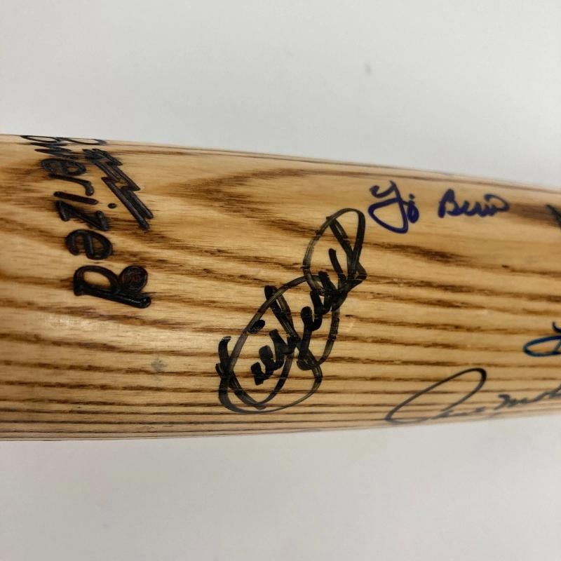 Beautiful Hall Of Fame Multi Signed Baseball Bat Kirby Puckett JSA COA - 8