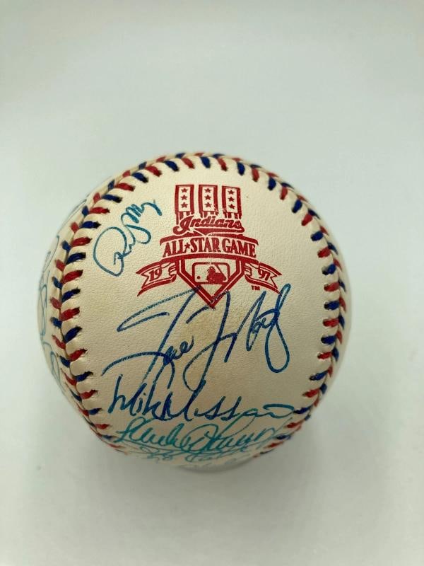 1997 All Star Game Team Signed Baseball Ken Griffey Jr. Mark Mcgwire 30 Sigs JSA - 2