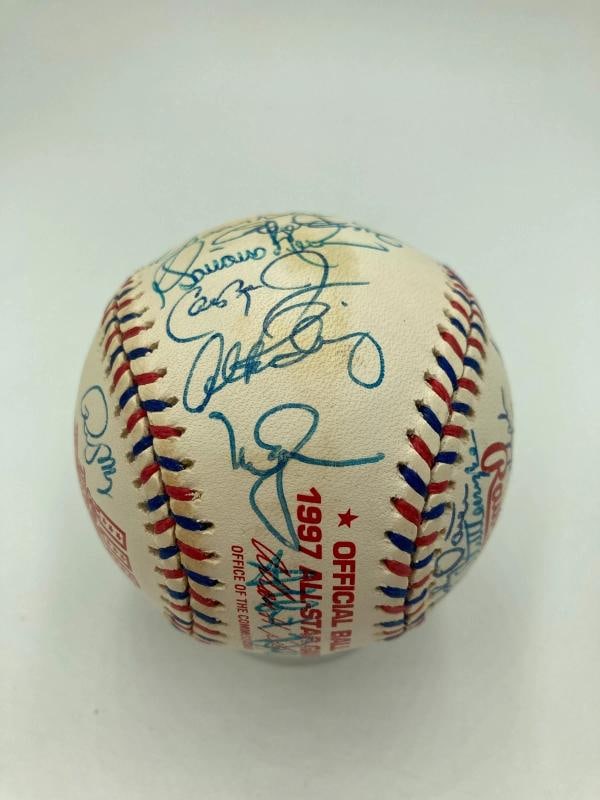 1997 All Star Game Team Signed Baseball Ken Griffey Jr. Mark Mcgwire 30 Sigs JSA - 3