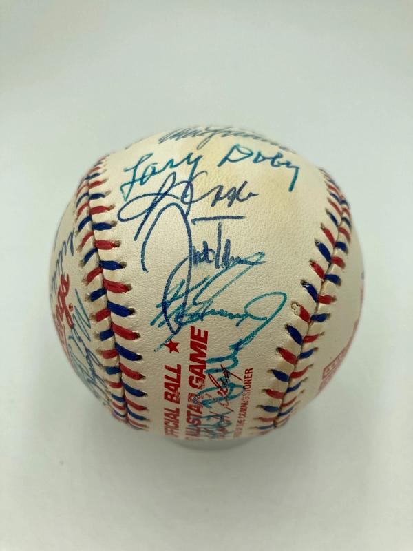 1997 All Star Game Team Signed Baseball Ken Griffey Jr. Mark Mcgwire 30 Sigs JSA - 5
