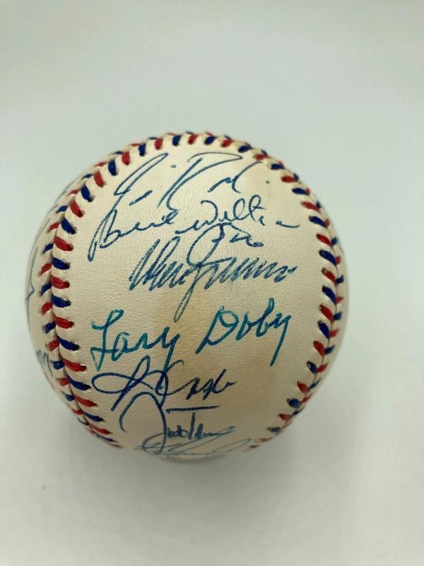 1997 All Star Game Team Signed Baseball Ken Griffey Jr. Mark Mcgwire 30 Sigs JSA - 6