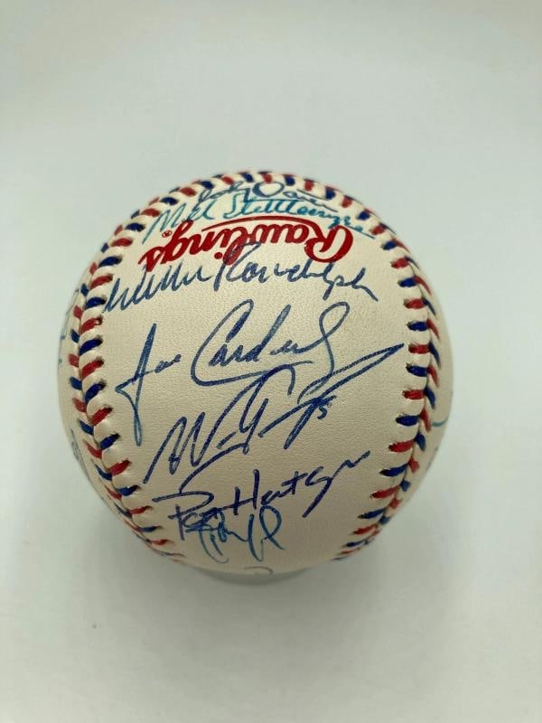 1997 All Star Game Team Signed Baseball Ken Griffey Jr. Mark Mcgwire 30 Sigs JSA - 7