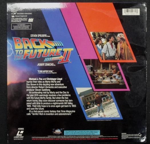 Back to the Future Signed Laserdisc Cover Michael J Fox Christopher Lloyd JSA - 3