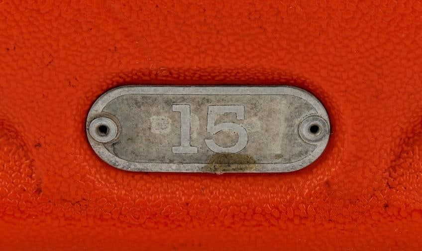 1972 Miami Dolphins Super Bowl Champs Team Signed Orange Bowl Seatback JSA COA - 6