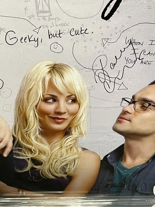Jim Parsons Kaley Cuoco Signed Autographed Framed Poster The Big Bang Theory JSA - 3
