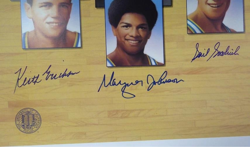 UCLA Bruins Legends Auto Lithograph 7 Sig Kareem Abdul-Jabbar Wooden Bill Walton - 6