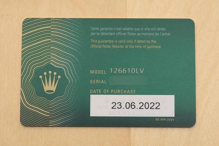 2022 CARD ROLEX SUBMARINER DATE 126610LV 41MM GREEN STARBUCKS STEEL WATCH - 6