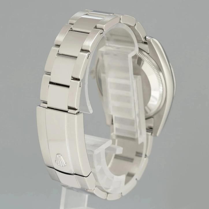 2020 MINT Rolex 115200 Blue Stick Oyster Perpetual Date 34mm Stainless Steel - 6