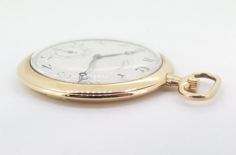 CARTIER 18k Yellow Gold 45.5mm Pocket Watch - 3