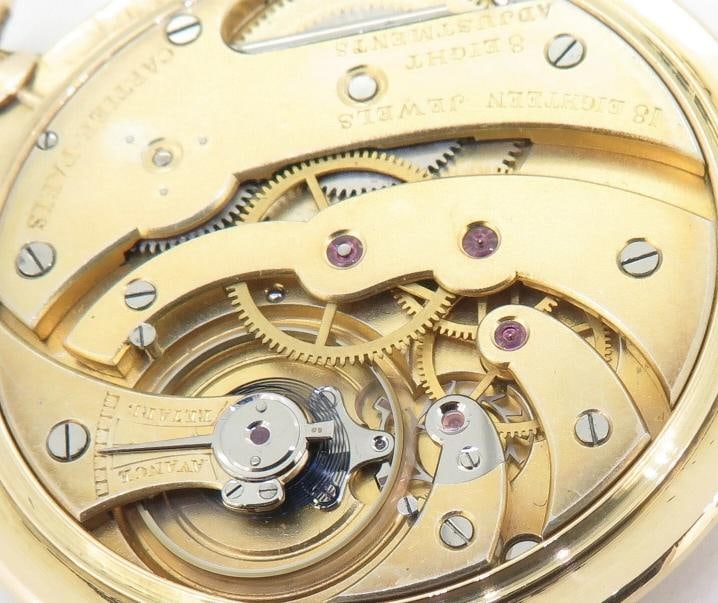 CARTIER 18k Yellow Gold 45.5mm Pocket Watch - 8