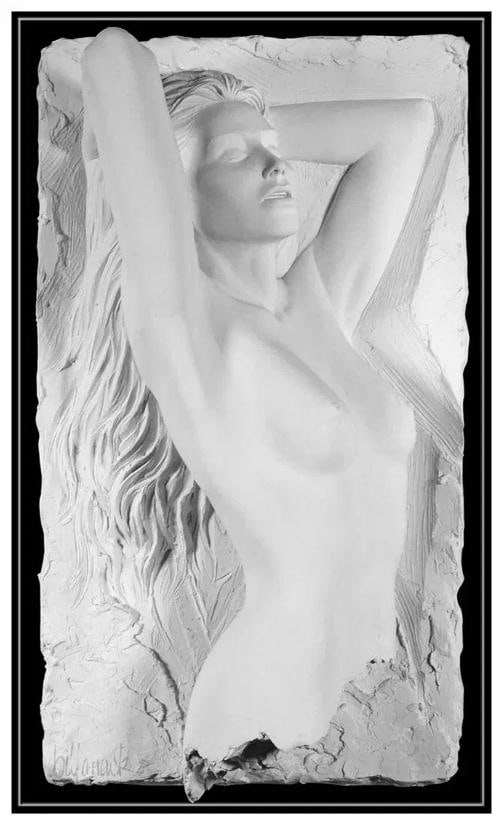 Bill Mack Splendor Large Original Bonded Sand Relief Sculpture Signed ~Edition Of /120 - 3