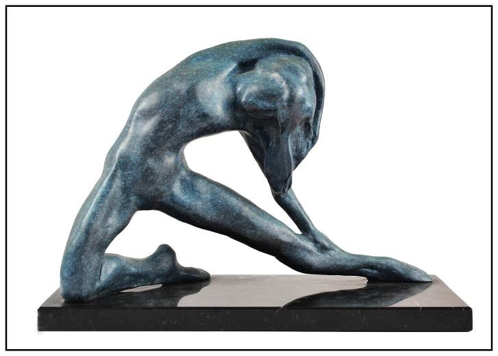 Denny Haskew Signed Bronze Art Sculpture~Edition Of /20~(10" x 6" x 13"): Condition: Used,Artist: Denny Haskew,Signed: Yes,Title: Repose,Material: Bronze,Certificate of Authenticity (COA): Yes,Item Length: 6 in,Region of Origin: US,Subject: Figures, Women,Type: