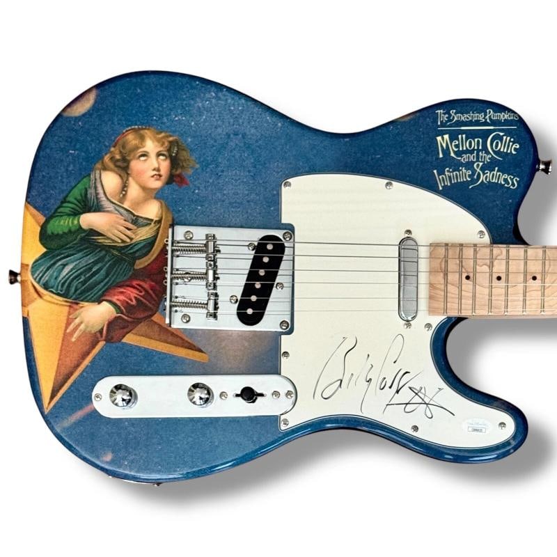Billy Corgan Signed Custom Guitar The Smashing Pumpkins (JSA): Industry: Music,Signed: Yes,Autograph Authentication: James Spence (JSA),Object Type: Guitar & Guitar Pick,Country of Origin: United States