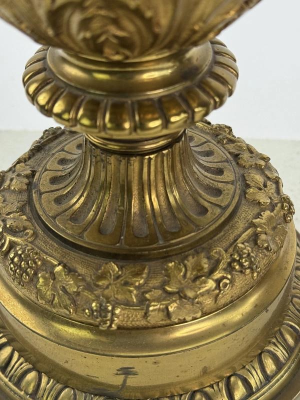 Impressive Pair c1860-1900 French Ormolu Gilt Bronze Ewer Table Lamps - 5