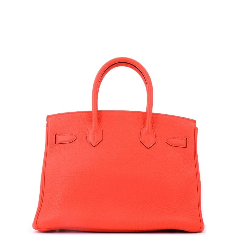 Hermes Birkin Handbag Orange Togo with Gold Hardware 30 - 3