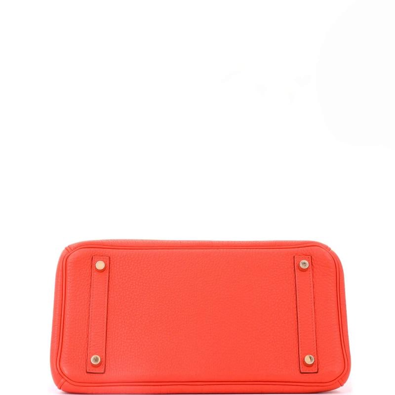 Hermes Birkin Handbag Orange Togo with Gold Hardware 30 - 4