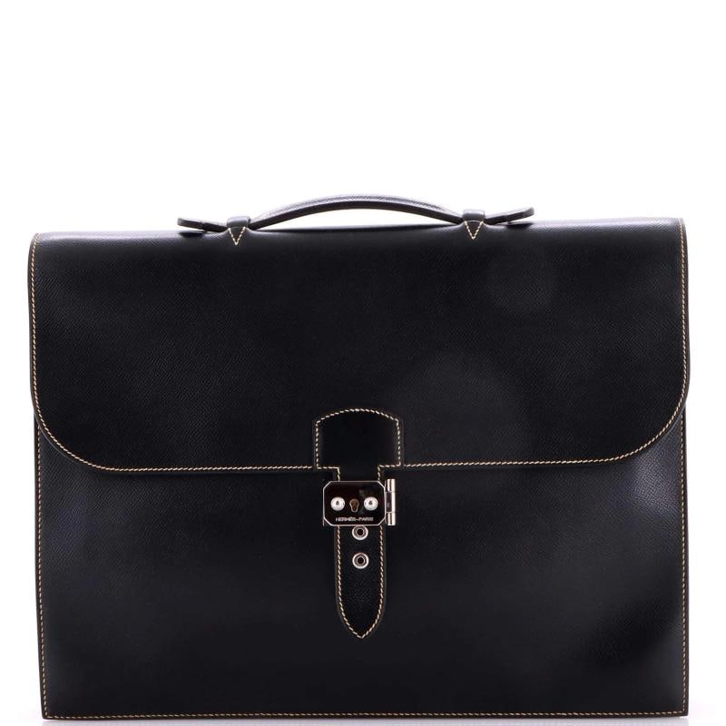 Hermes Sac a Depeches Bag Epsom 38: Condition: Pre-owned - Good,Brand: Hermes,Exterior Material: Leather,Style: Briefcases,Exterior Color: Black,Department: Women,Size: 38,Accessories: Keys Estimated Retail Price: $8,250 Condition: Good