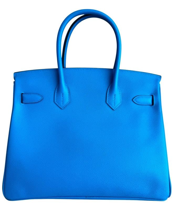 Hermes Birkin 30 Blue Frida Epsom Leather Gold Hardware - 4