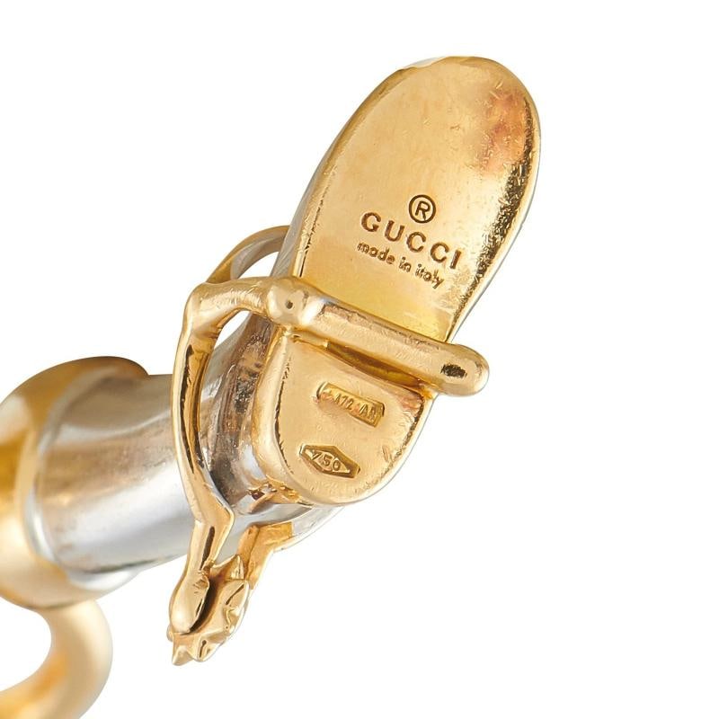 Gucci Vintage 18K Yellow Gold Charm Bracelet - 4