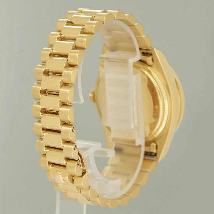 MINT Rolex President Day-Date White Diamond 18038 Quickset Yellow Gold Watch Box - 4