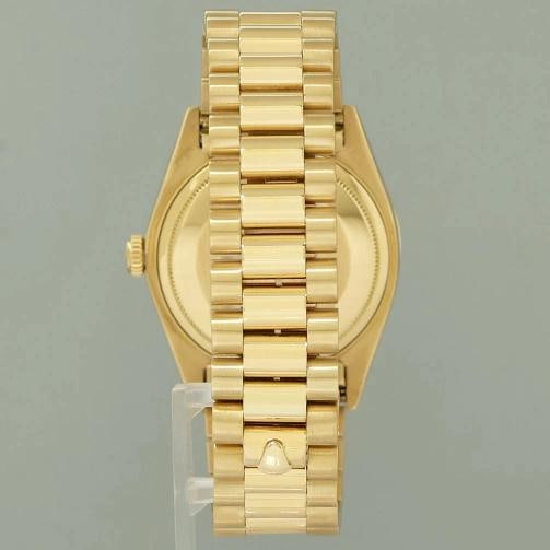 MINT Rolex President Day-Date White Diamond 18038 Quickset Yellow Gold Watch Box - 6